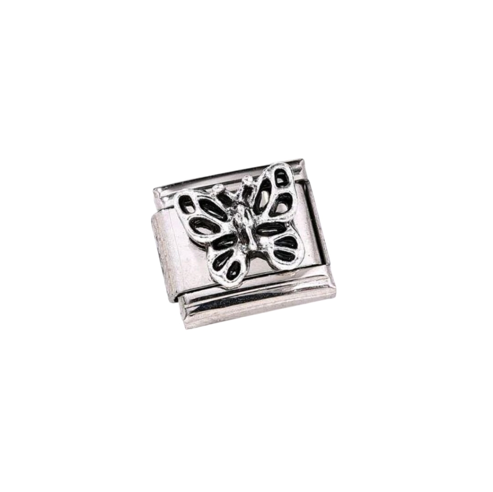 Charmlink‎ Silver Butterfly DIY Personalized Composable Italian Charm Bracelet